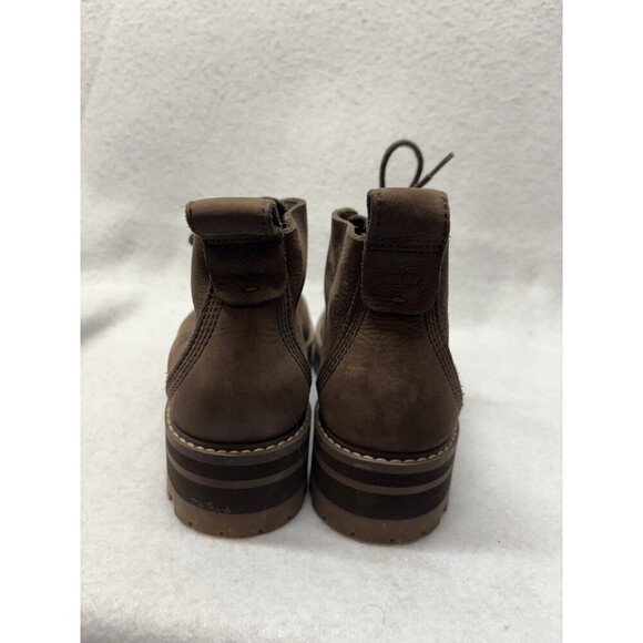 Timberland womens 6.5 Courmayeur Chukka leather Brown LugSole Chunky Ankle boot - Picture 4 of 7